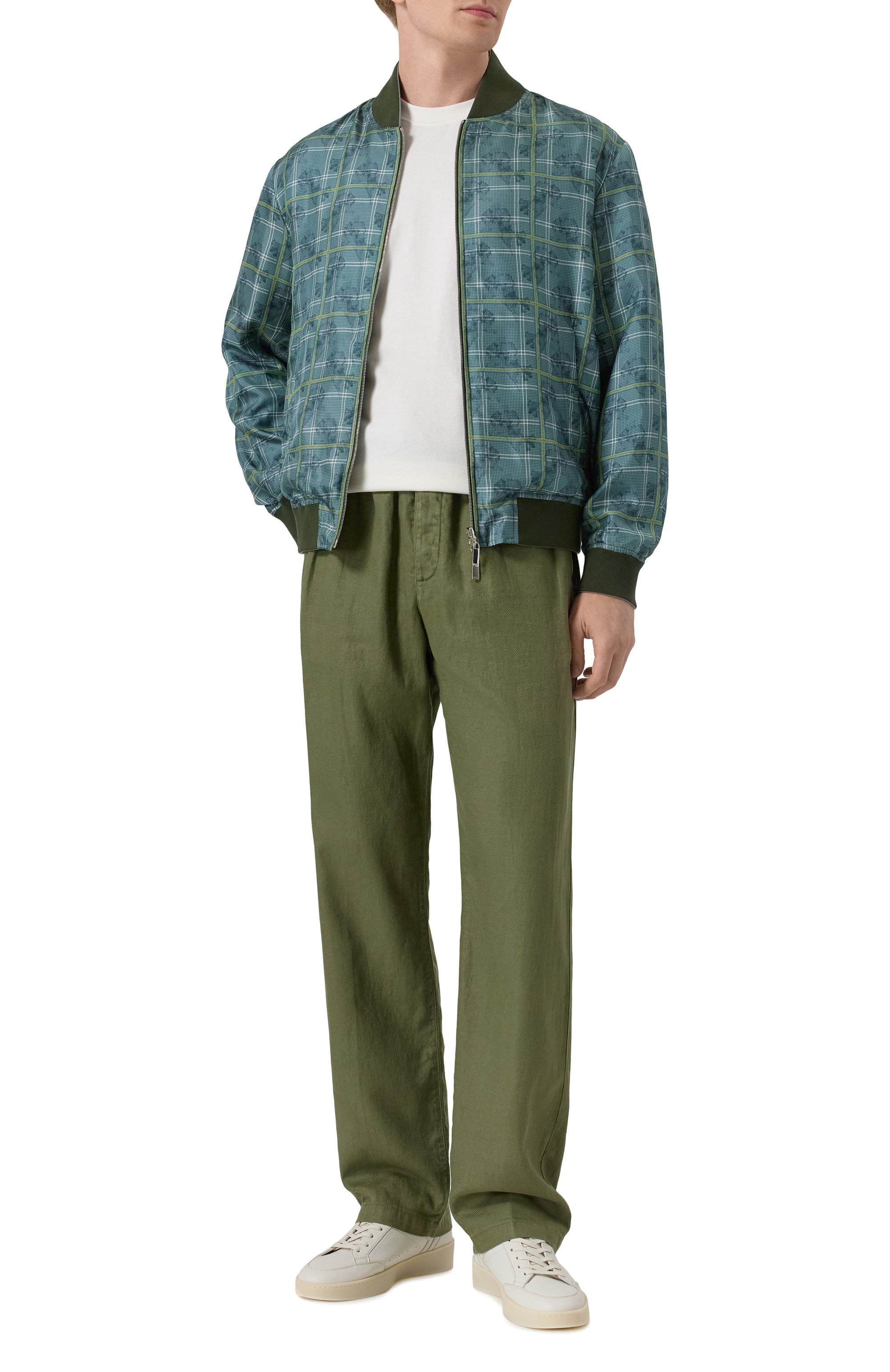 Двусторонний шелковый бомбер ZILLI, арт. B0M01CM0600V00000, фото 2