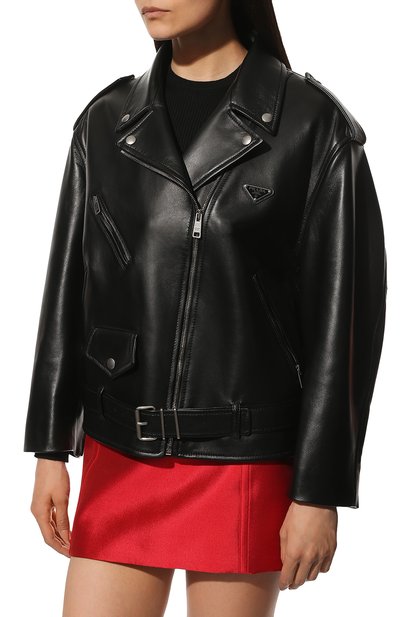 Кожаная куртка PRADA, арт. 58967A-1AOI-F0002, фото 3