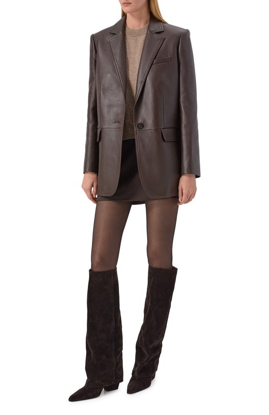 Замшевые сапоги Jane 60 Paris Texas PX1803/XV003 Коричневый  PX1803/XV003 Фото 3