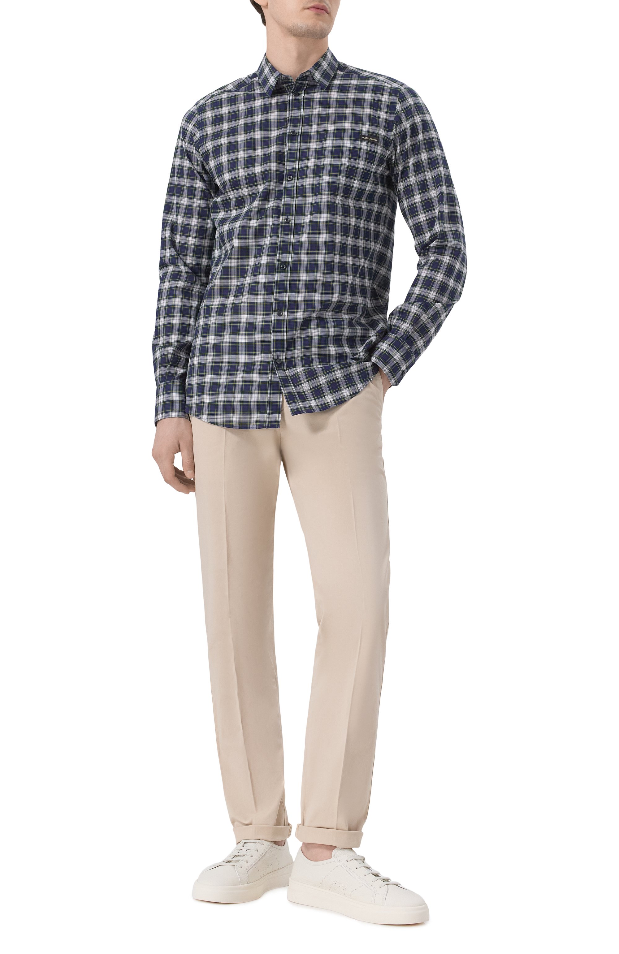 Хлопковая рубашка DOLCE & GABBANA, арт. G5JZ9T/GJ285, фото 2