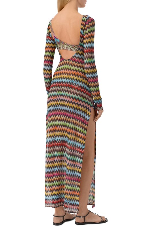 Платье из вискозы Missoni MC26SQ03/BR014J Разноцветный  MC26SQ03/BR014J Фото 3