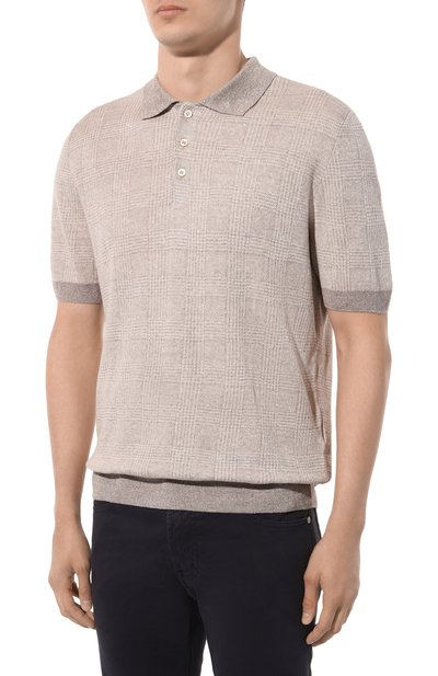 Поло изо льна и хлопка GRAN SASSO, арт. 57118/18644, фото 3