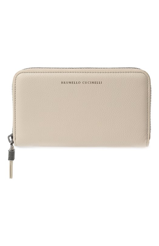 Кожаное портмоне Brunello Cucinelli MWEIM2724 Кремовый MWEIM2724