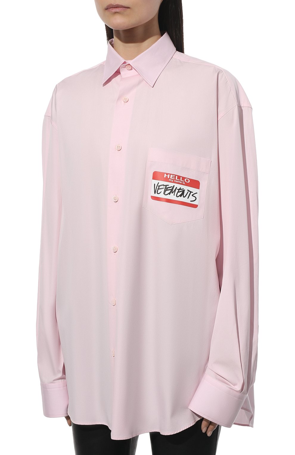 Хлопковая рубашка VETEMENTS, арт. UE52SH140P 1003/W, фото 3