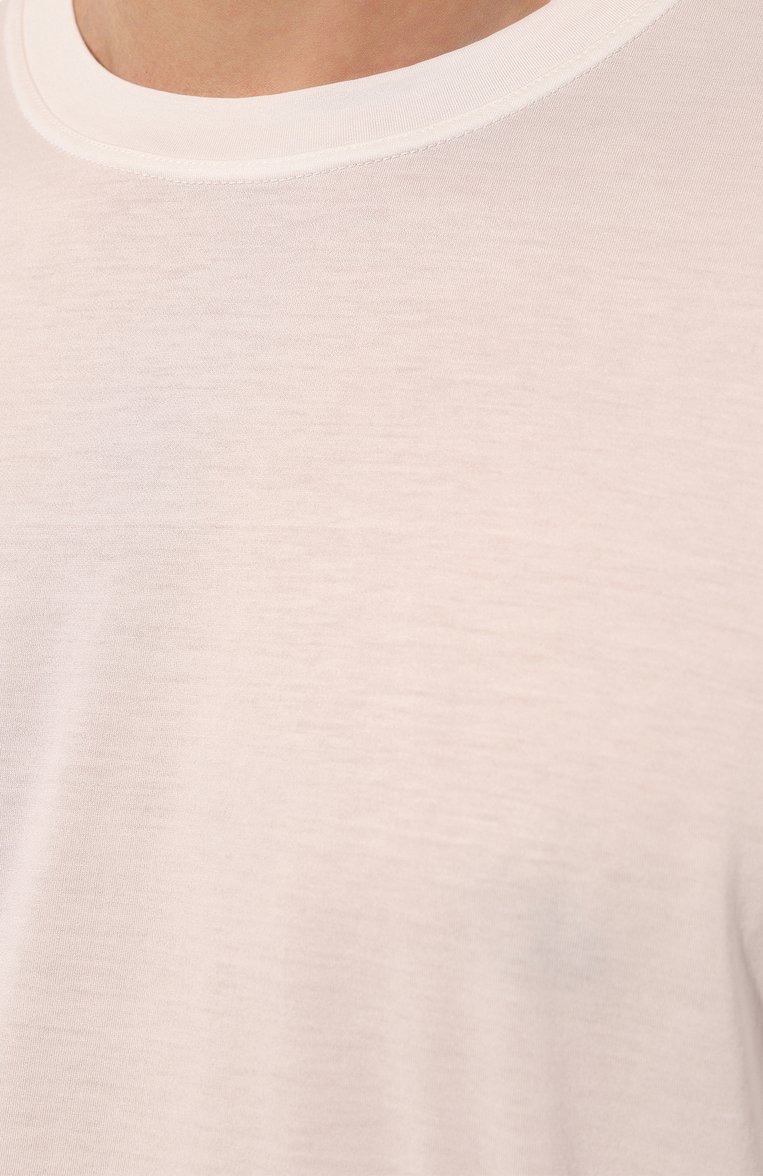Мужская хлопковая футболка KITON белого цвета, арт. UK1165W23 | Фото 5 (Материал внешний: Хлопок; Рукава: Короткие; Длина (для топов): Стандартные; Принт: Без принта; Стили: Кэжуэл; Мужское Кросс-КТ: Футболка-одежда; Кросс-КТ: Джерси; Детали: Декор; Автоматизация ТО: Проставлено; Автоматизация состава: Проставлено)
