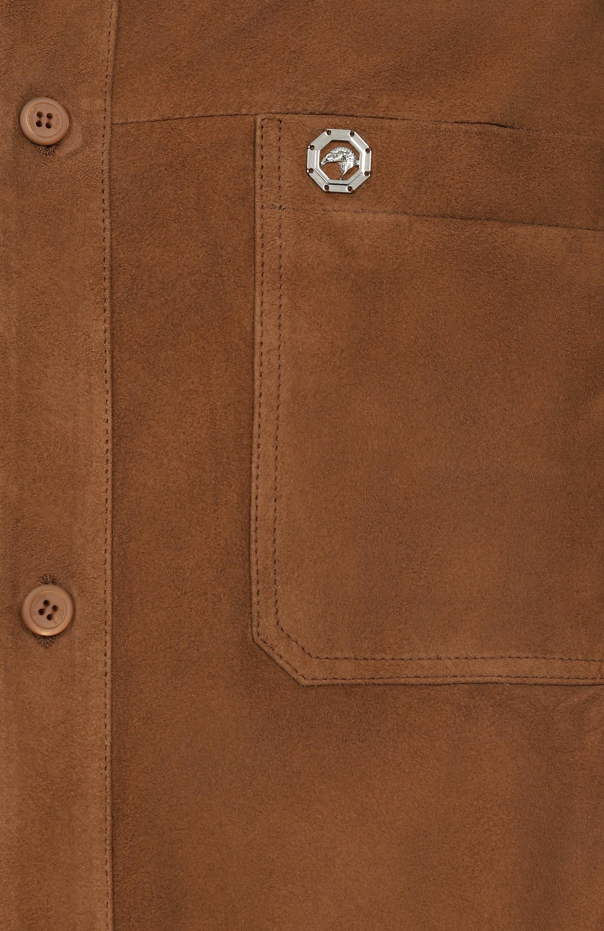 Замшевая куртка-рубашка STEFANO RICCI, арт. M7J5100283/SUESN4/66, фото 6