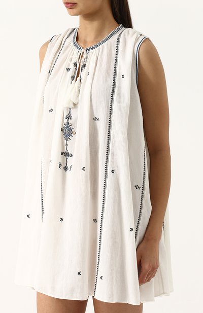 Хлопковое мини-платье свободного кроя ISABEL MARANT ETOILE, арт. R01072-18P031E/MALYA, фото 3