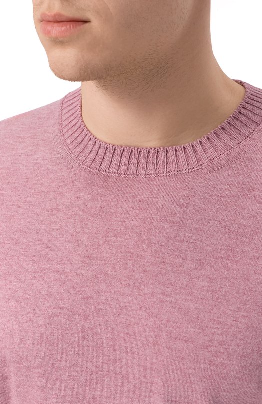 Джемпер из хлопка и кашемира Gran Sasso 57167/23216 Розовый  57167/23216 Фото 5