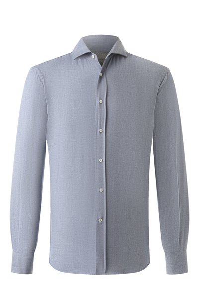 Рубашка из хлопка и лиоцелла BRUNELLO CUCINELLI, арт. MY6370627, фото 1