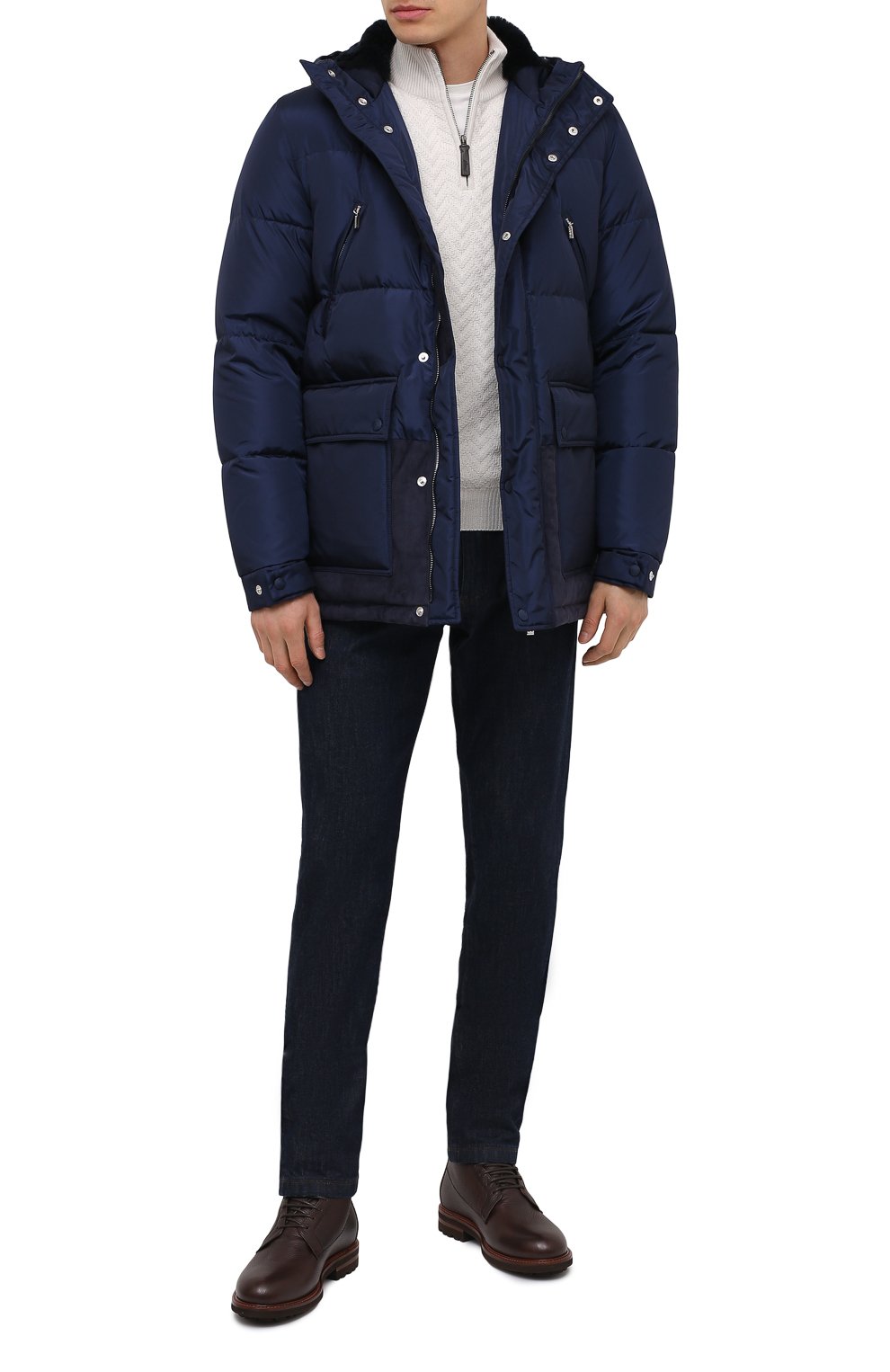 Пуховик с отделкой из овчины ZILLI SPORT, арт. MAU-ZS007-00000/0001, фото 2