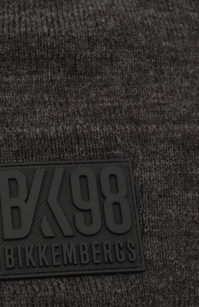 Шапка DIRK BIKKEMBERGS темно-серого цвета по цене 4575 руб., арт. BKCP01195KU, фото 3 Шапка DIRK BIKKEMBERGS, арт. BKCP01195KU, фото 3