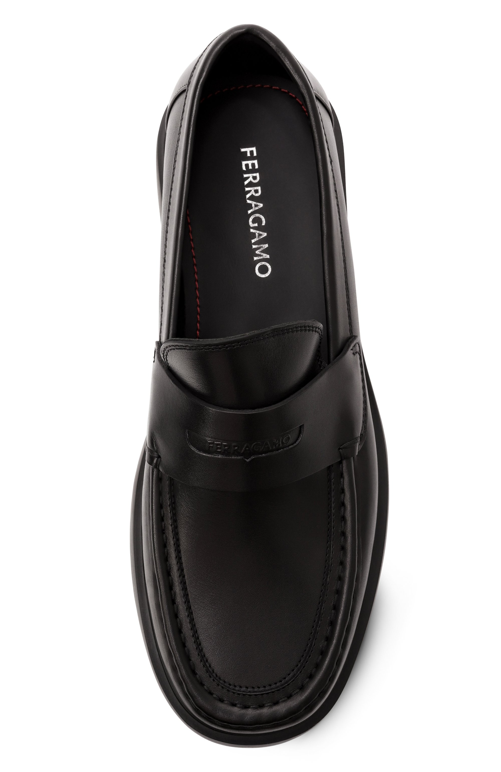 Кожаные пенни-лоферы FERRAGAMO, арт. 769147, фото 6