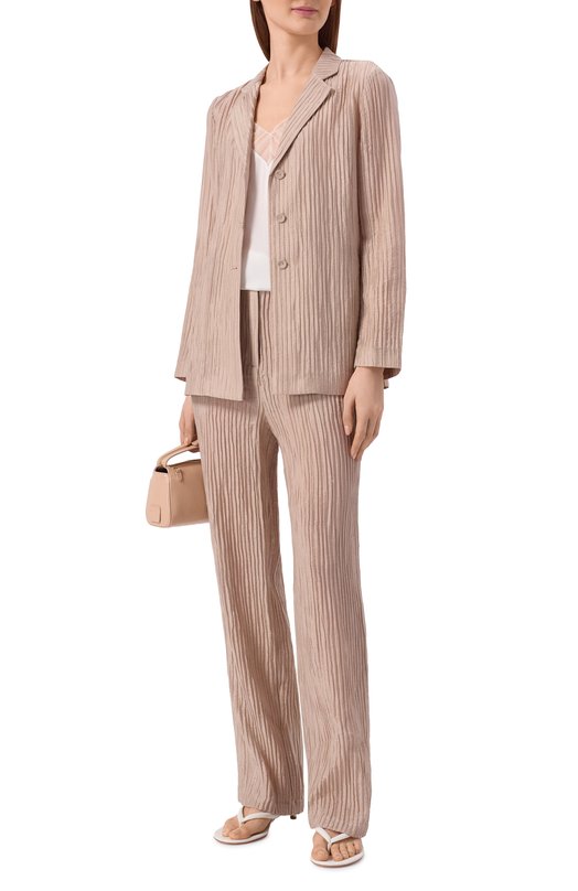 Жакет из лиоцелла Emporio Armani EW003445/AF20830 Бежевый  EW003445/AF20830 Фото 2