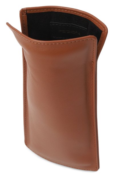 Кожаный футляр для очков GIORGIO FEDON, арт. 900-R-F0L-ET (7)/NAPPA A MQ LIGHT BR0WN, фото 3