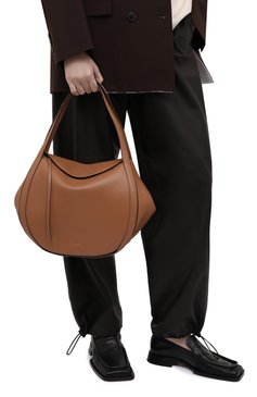 Женская сумка lin medium WANDLER коричневого цвета, арт. LIN BAG | Фото 2 (Сумки-технические: Сумки top-handle; Материал: Натуральная кожа; Размер: medium)