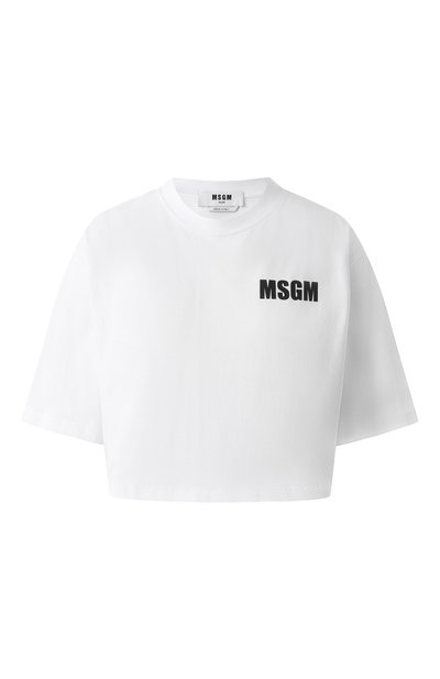 Женская хлопковая футболка MSGM, арт. 3841MDM94/257002