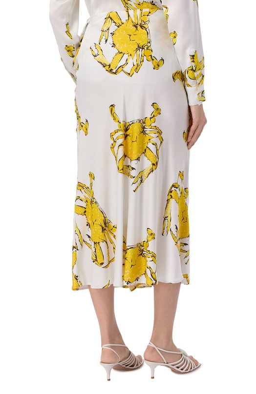 Юбка из вискозы MSGM 3841MDD27A/257152 Белый  3841MDD27A/257152 Фото 4
