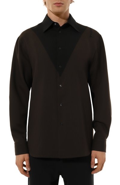 Шерстяная рубашка MARNI, арт. CUMU0325QS/TW839, фото 3