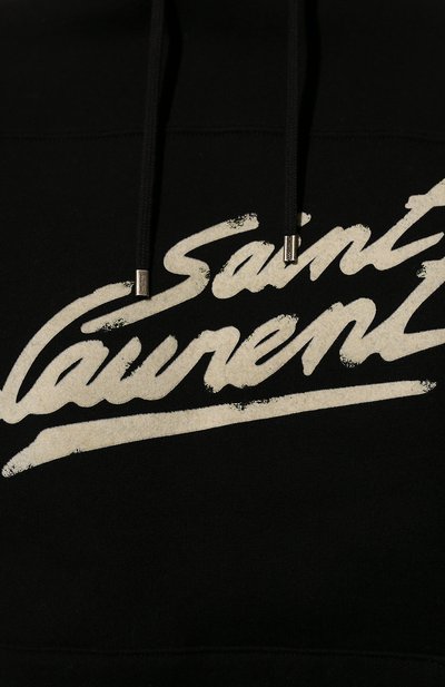 Хлопковое худи SAINT LAURENT, арт. 677263/YBVB2, фото 5