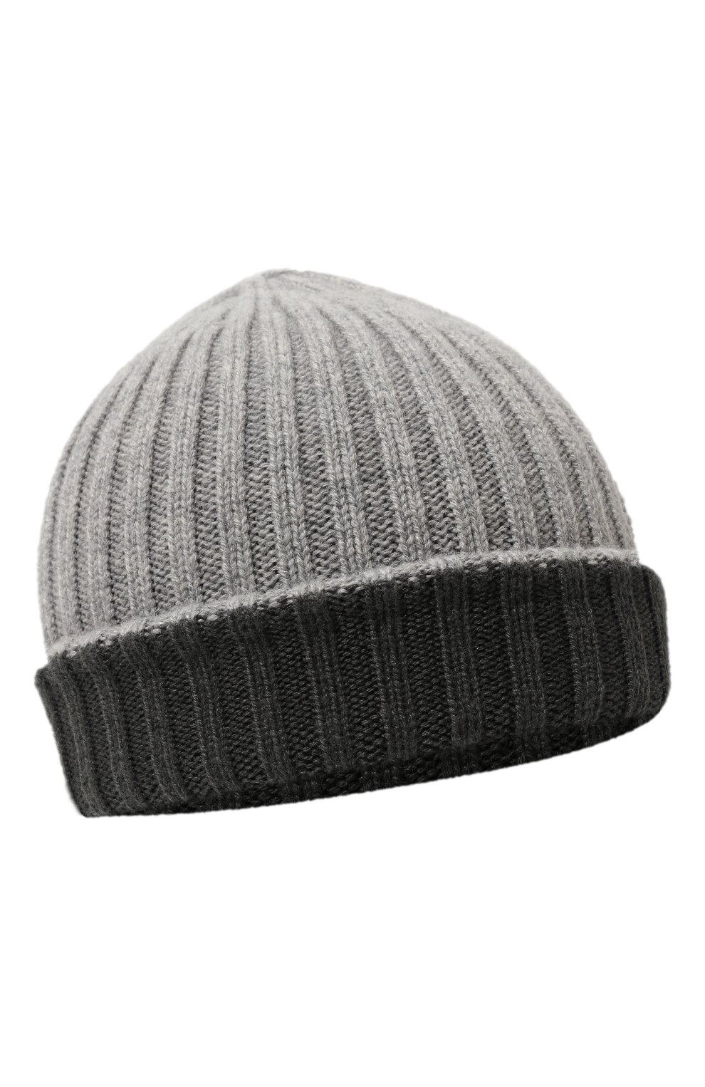 Двусторонняя шапка из кашемира FEDELI серого цвета по цене 28400 руб., арт. 6UI07305, фото 4 Двусторонняя шапка из кашемира FEDELI, арт. 6UI07305, фото 4