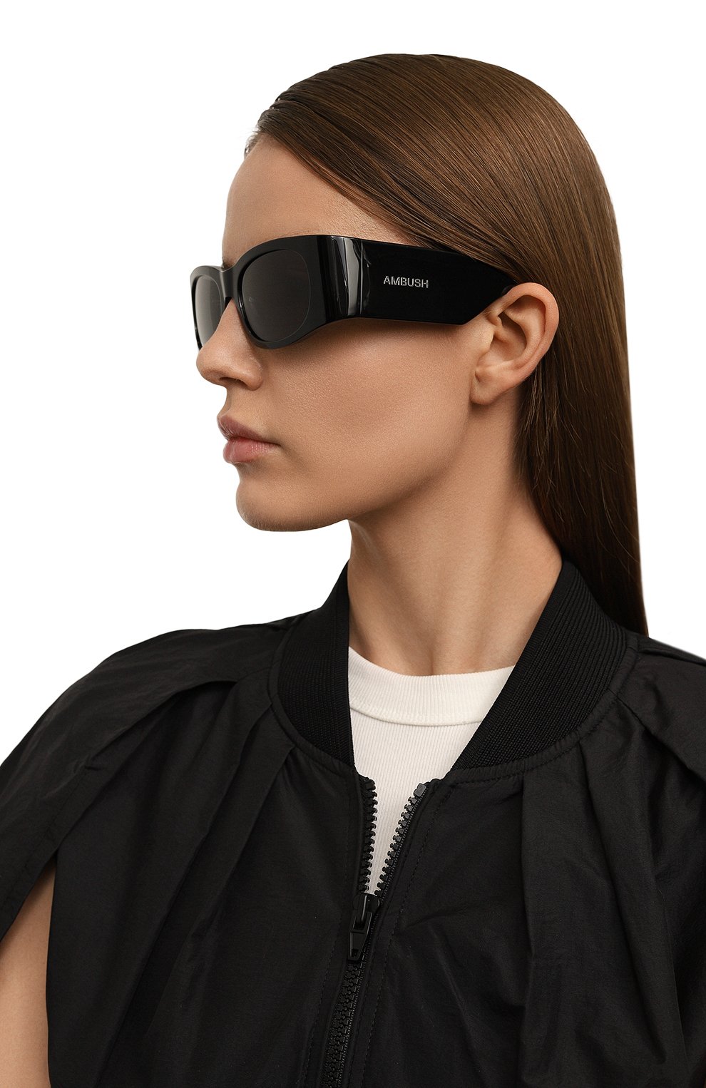 Солнцезащитные очки AMBUSH черного цвета по цене 52000 руб., арт. BERI00A/1007, фото 2 Солнцезащитные очки AMBUSH, арт. BERI00A/1007, фото 2