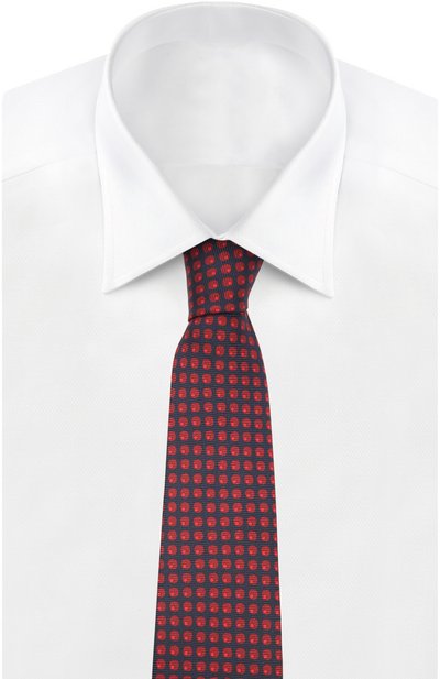 Галстук KITON красного цвета по цене 24400 руб., арт. KL/C3D95, фото 2 Галстук KITON, арт. KL/C3D95, фото 2