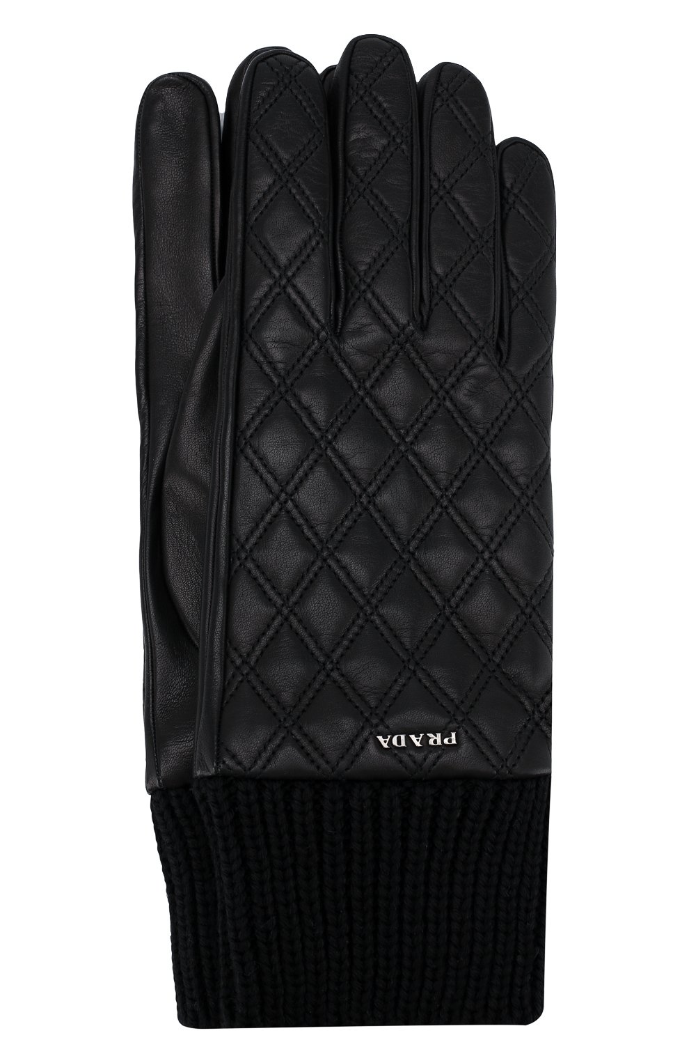 Кожаные перчатки PRADA, арт. 2GG049-38-F0002, фото 1