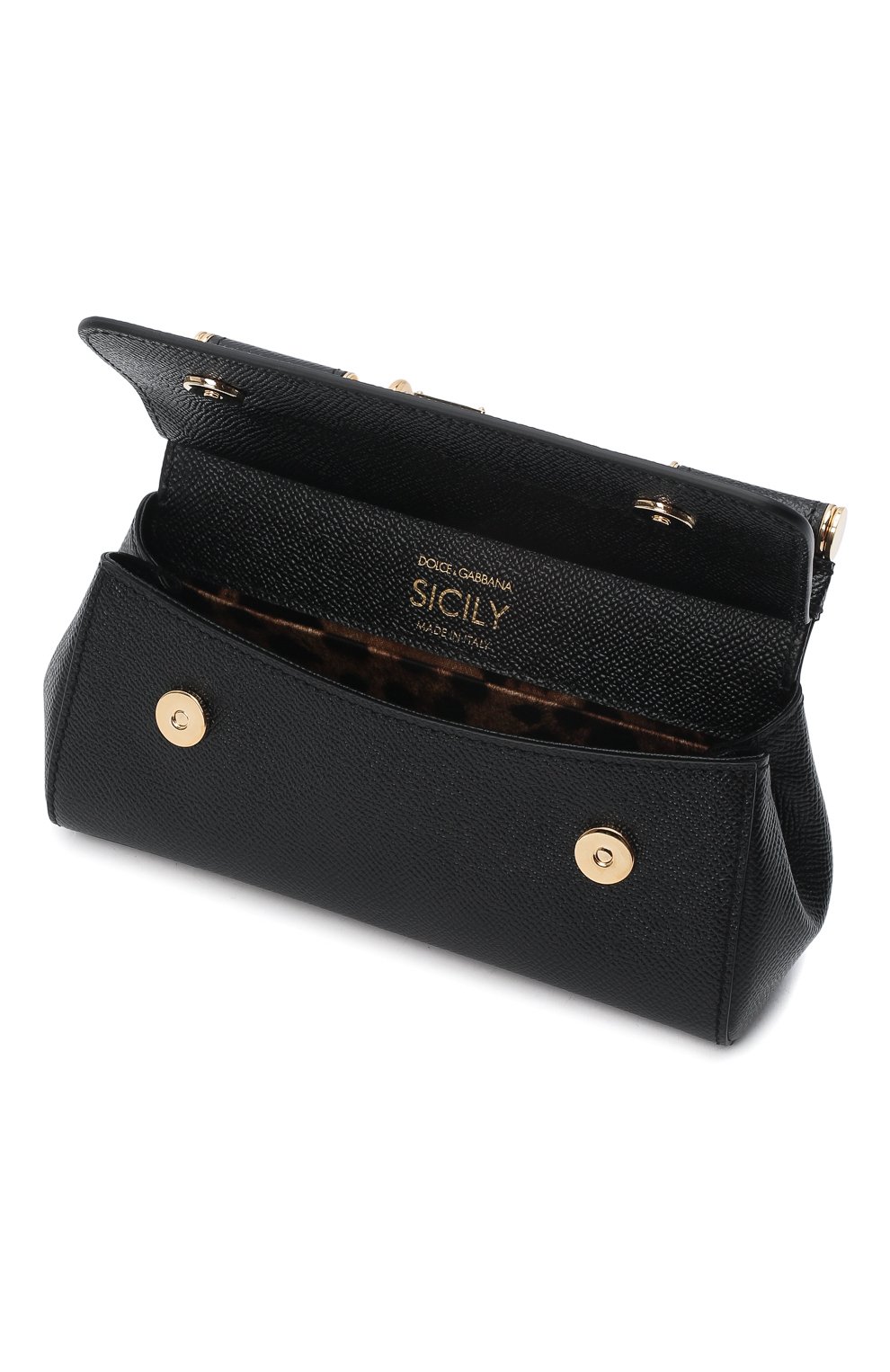 Сумка sicily small DOLCE & GABBANA черного цвета по цене 143000 руб., арт. BB7116/A1001, фото 5 Сумка sicily small DOLCE & GABBANA, арт. BB7116/A1001, фото 5