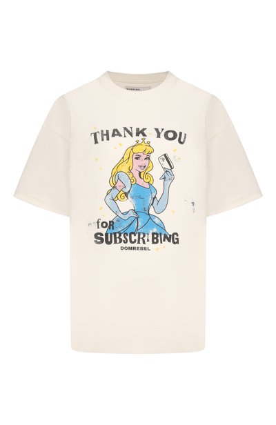 Женская хлопковая футболка DOMREBEL, арт. SUBSCRIBE/T-SHIRT