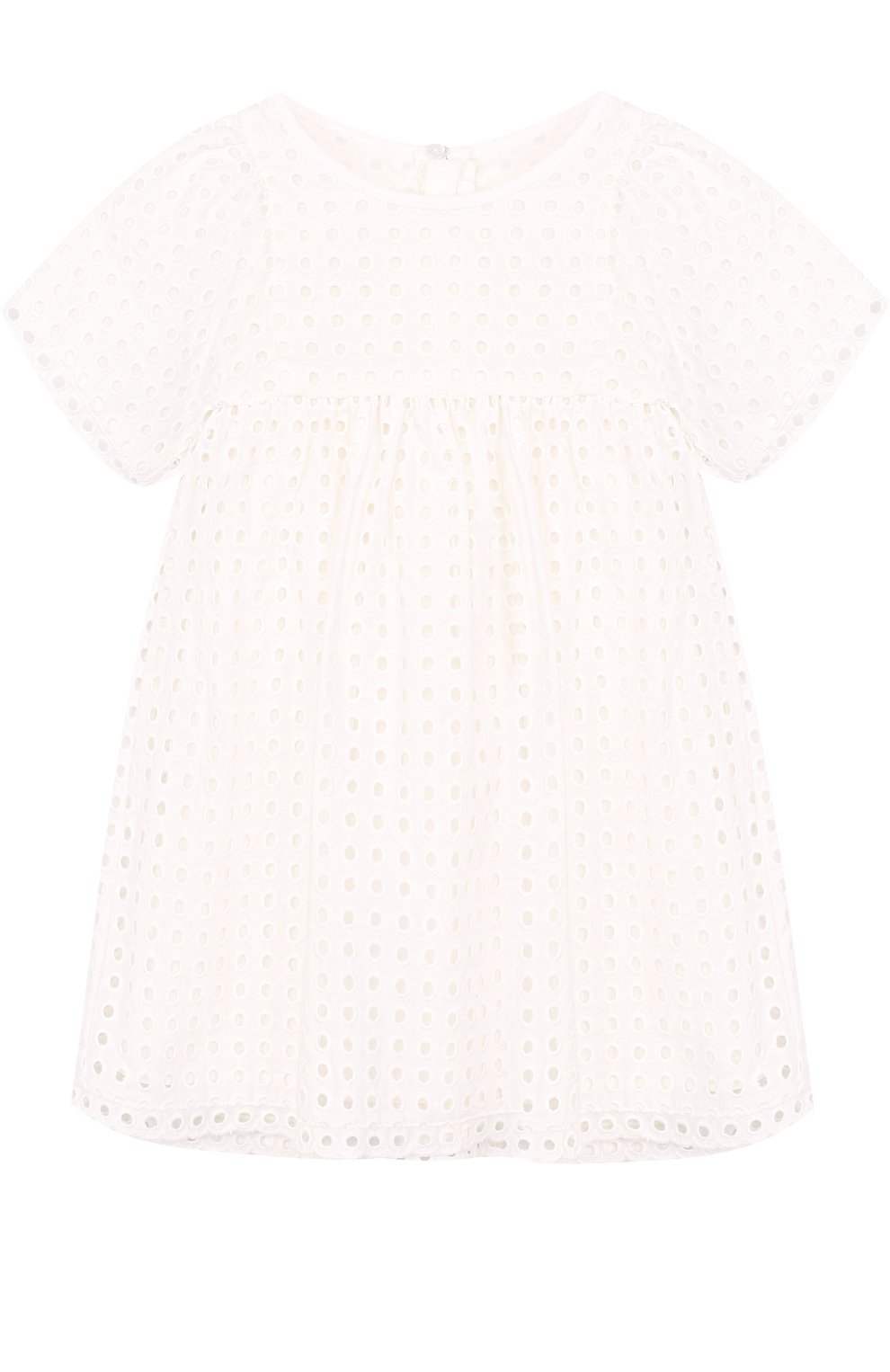 Хлопковое мини-платье с перфорацией CHLOÉ, арт. C12677/6A-12A, фото 1