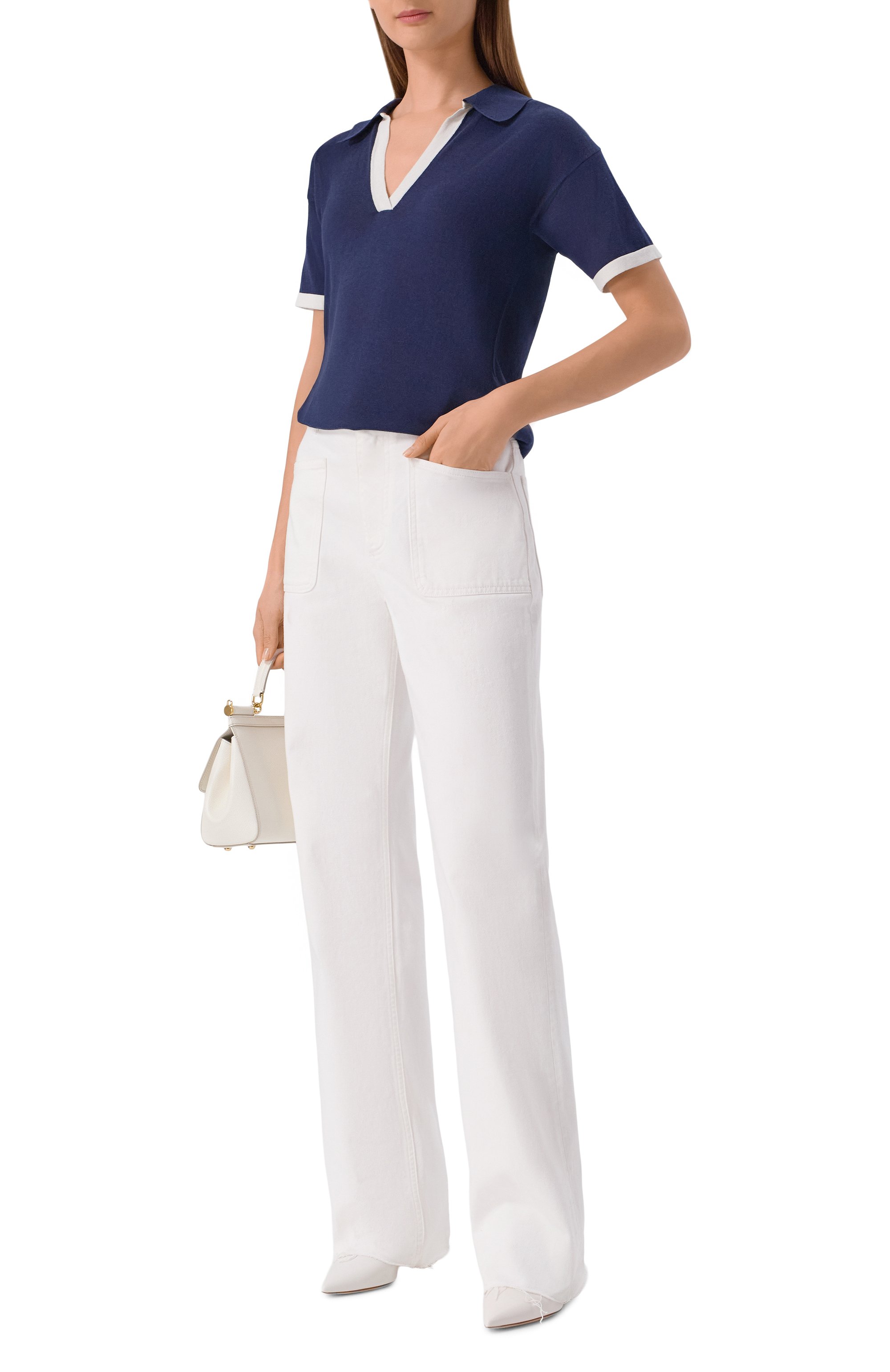 Поло из шелка и хлопка MVST, арт. WS61-612MU, фото 2