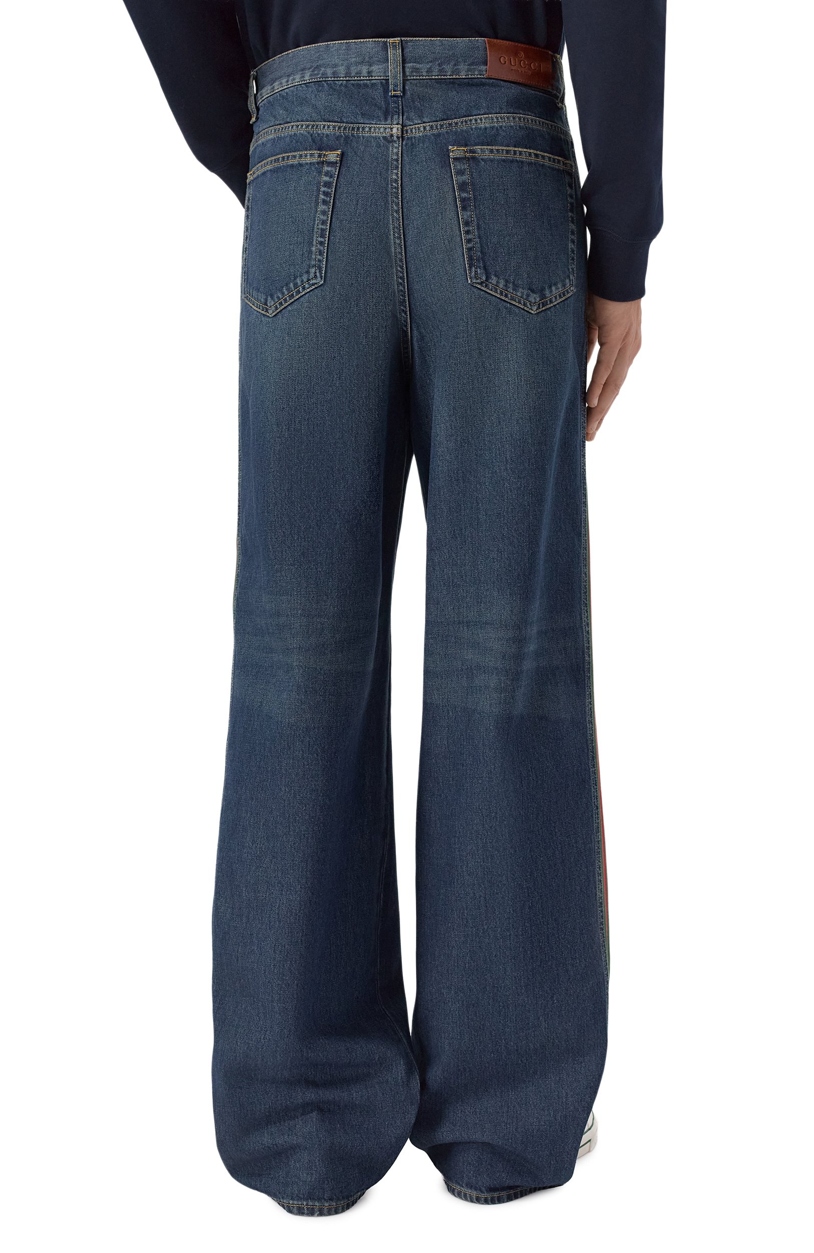 Джинсы GUCCI синего цвета по цене 141000 руб., арт. A002IA/XDDHT, фото 4 Джинсы GUCCI, арт. A002IA/XDDHT, фото 4