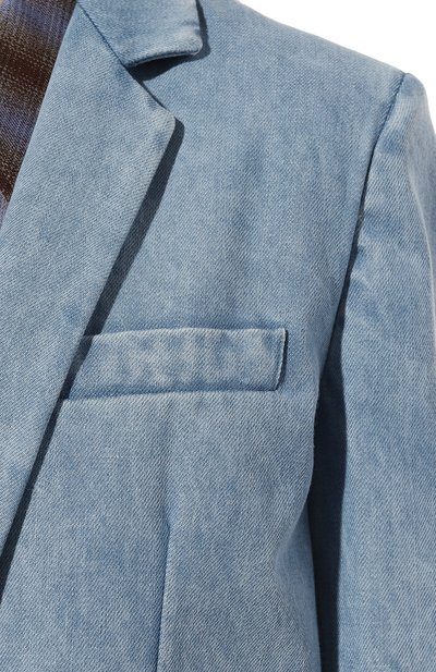 Джинсовый жакет DONDUP голубого цвета по цене 99500 руб., арт. DJ610/DFE238D HI4, фото 5 Джинсовый жакет DONDUP, арт. DJ610/DFE238D HI4, фото 5