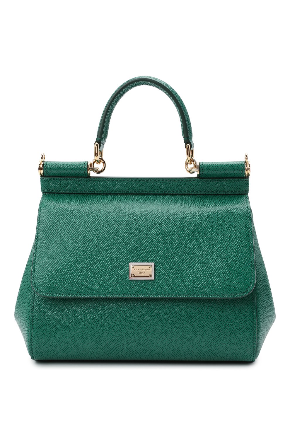 Сумка sicily medium DOLCE & GABBANA зеленого цвета по цене 189000 руб., арт. BB6003/A1001, фото 1 Сумка sicily medium DOLCE & GABBANA, арт. BB6003/A1001, фото 1