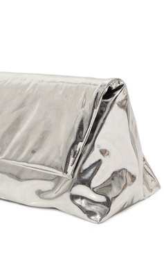 Женский клатч DRIES VAN NOTEN серебряного цвета, арт. 232-011515-201 | Фото 3 (Размер: medium; Материал: Натуральная кожа; Женское Кросс-КТ: Клатч-клатчи)