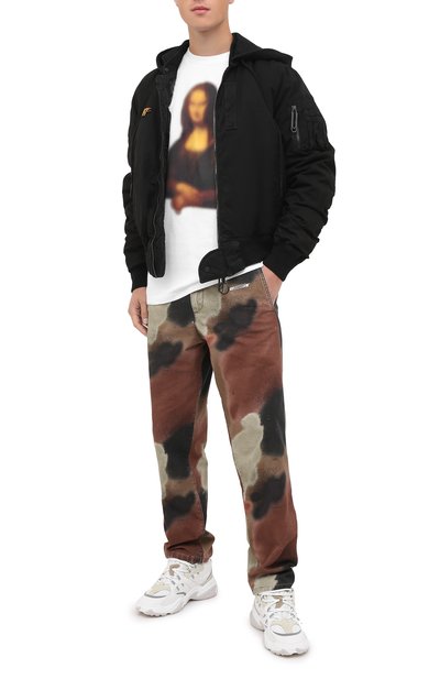 Хлопковая футболка OFF-WHITE, арт. 0MAA027F20FAB0140101, фото 2