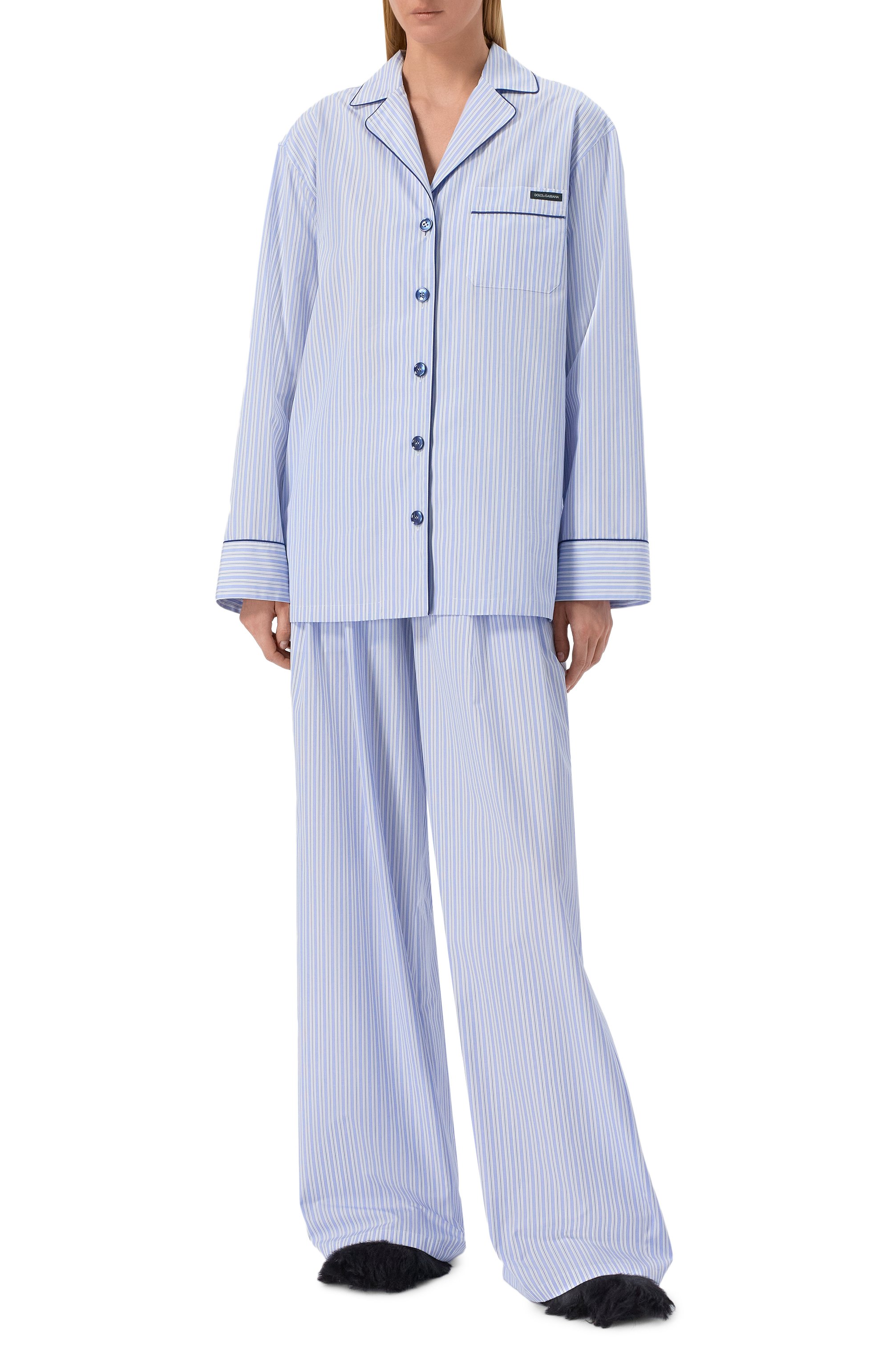 Рубашка из хлопка и шелка DOLCE & GABBANA, арт. F5U37T/FR510, фото 2