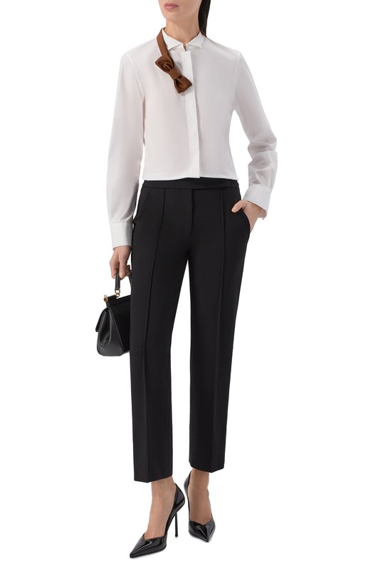 Брюки из вискозы Dorothee Schumacher 348023 Чёрный  348023 Фото 2