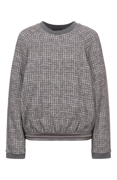 Женская свитшот из вискозы и шерсти EMPORIO ARMANI, арт. EW002240/TE15784