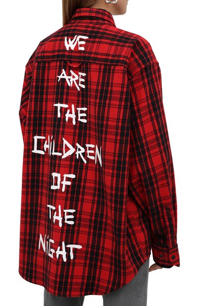 Рубашка из хлопка и вискозы VETEMENTS, арт. UA52SH850R 1002/W, фото 4