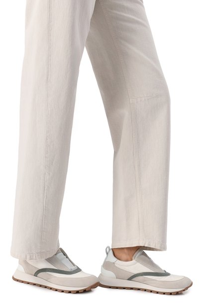 Комбинированные кроссовки BRUNELLO CUCINELLI, арт. MZSFG2900, фото 3