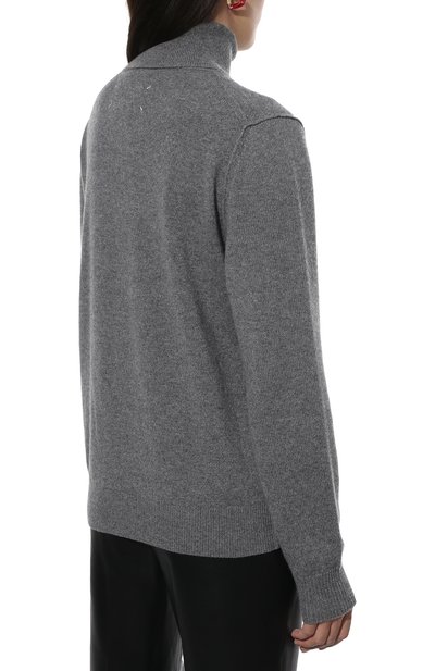 Кашемировая водолазка MAISON MARGIELA серого цвета по цене 96150 руб., арт. S51HA1146/S17809, фото 4 Кашемировая водолазка MAISON MARGIELA, арт. S51HA1146/S17809, фото 4