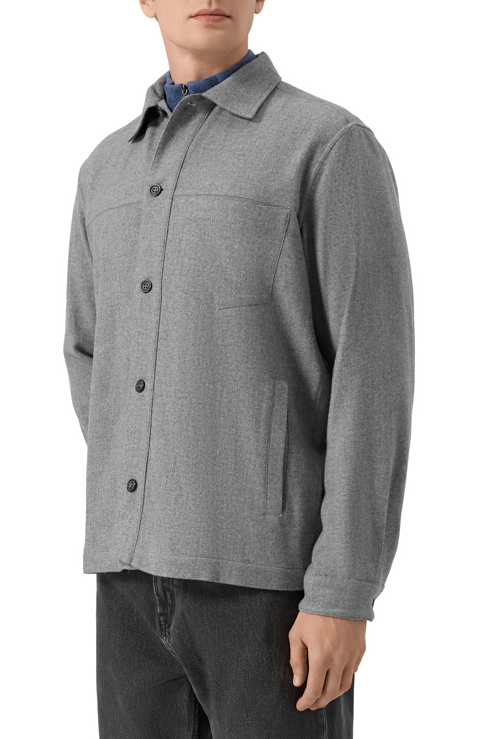 Рубашка из шерсти и кашемира PAUL&SHARK, арт. 15313345, фото 3