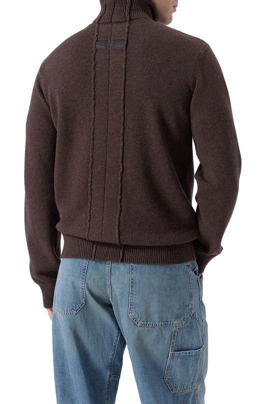 Шерстяной свитер MM6 SH2HA0012/M13187 Коричневый  SH2HA0012/M13187 Фото 4