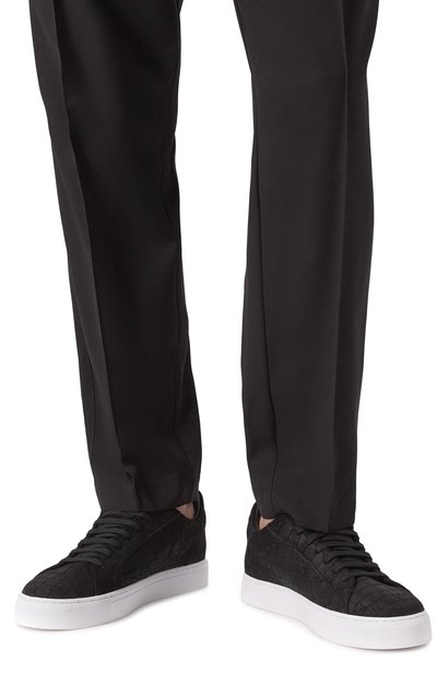 Замшевые кеды HIDE AND JACK, арт. ECR0LBLKWHT, фото 3