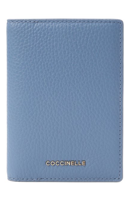 Женские кожаная обложка для паспорта COCCINELLE голубого цвета, арт. E2MW512A701 | Фото 1 (Материал сплава: Проставлено; Нос: Не проставлено; Материал: Натуральная кожа)