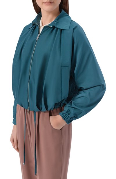 Бомбер KITON бирюзового цвета по цене 299500 руб., арт. D61509K0991G, фото 3 Бомбер KITON, арт. D61509K0991G, фото 3