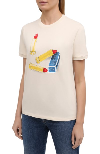 Хлопковая футболка LANVIN, арт. RW-T0688J-JU01-P21, фото 3