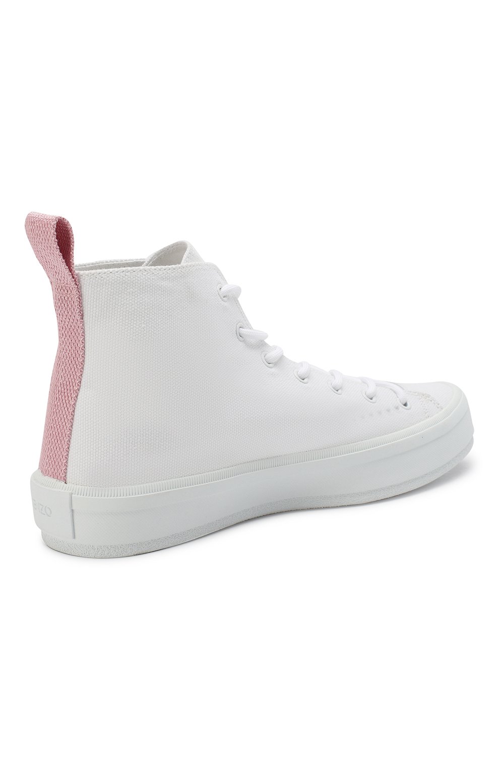 Текстильные кеды i ❤ kenzo capsule KENZO белого цвета по цене 25850 руб., арт. F955SN160F84, фото 4 Текстильные кеды i ❤ kenzo capsule KENZO, арт. F955SN160F84, фото 4