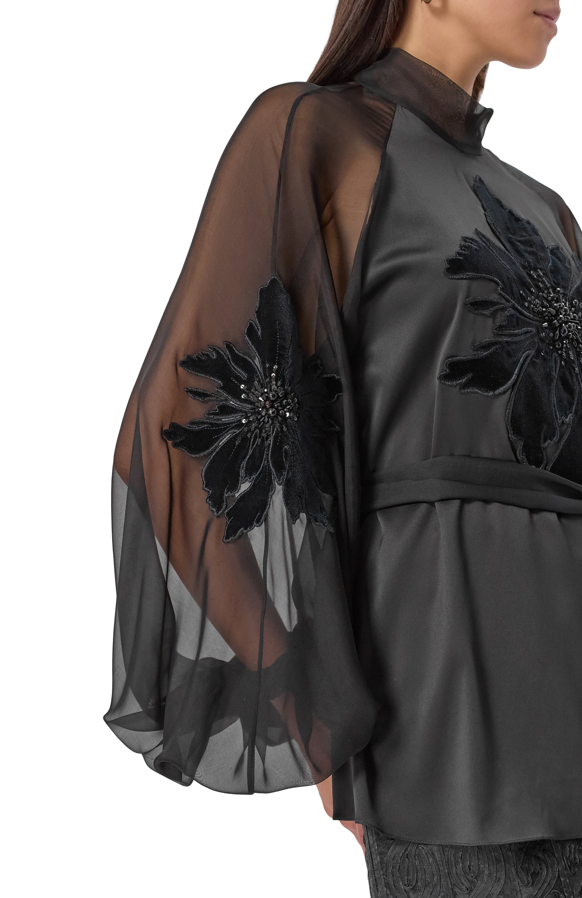 Атласная блузка YANINA, арт. T-2933, фото 5